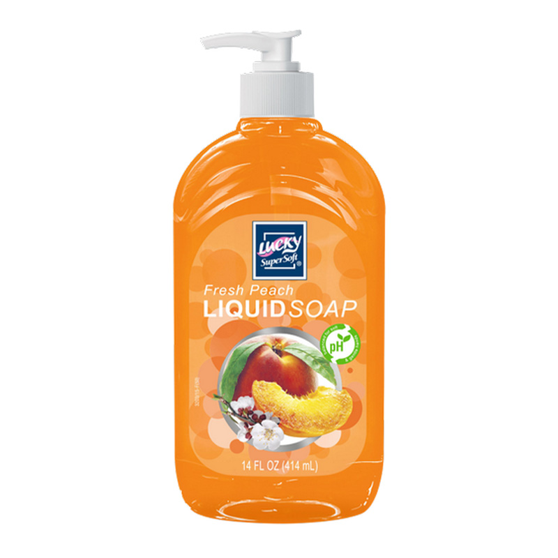 14OZ CLEAR LS-PEACH HAND SOAP -12