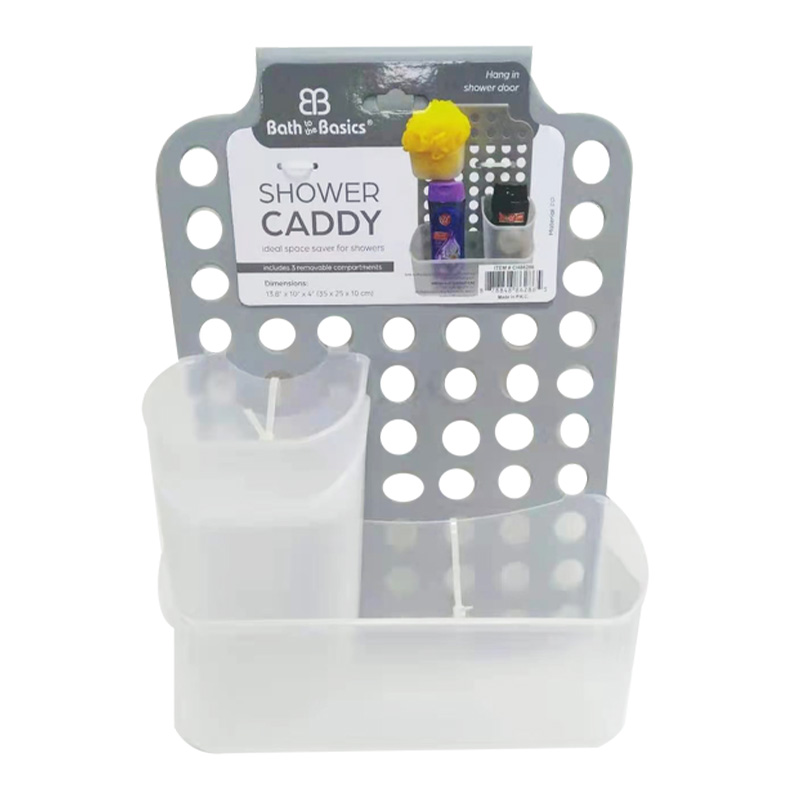 PLASTIC SHOWER CADDY 03 COMPARTMENT - 12