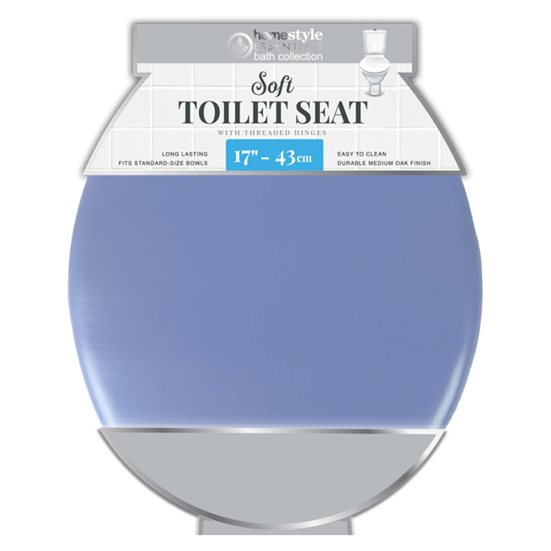 17" SOLID PVC SOFT SEAT L. BLUE-6